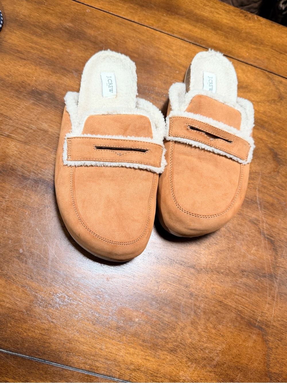 J. Crew  Tan Suede Slip-on loafer slippers